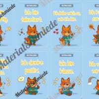 24 Motivationskarten für die Fuchsklasse (Arbeitsblatt 03)