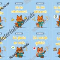 24 Motivationskarten für die Fuchsklasse (Arbeitsblatt 04)