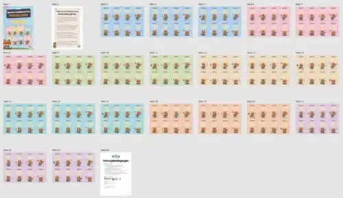 24 Motivationskarten für die Fuchsklasse (Überblick)