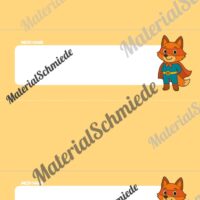 20 Namensschilder für die Fuchsklasse (Arbeitsblatt 10)