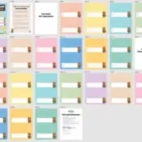 20 Namensschilder für die Fuchsklasse (Überblick)