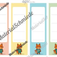 Ordnerrücken für die Fuchsklasse (Arbeitsblatt 02)