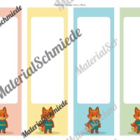 Ordnerrücken für die Fuchsklasse (Arbeitsblatt 03)