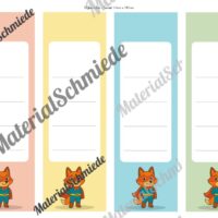 Ordnerrücken für die Fuchsklasse (Arbeitsblatt 04)