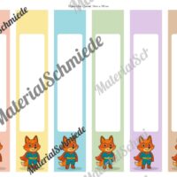 Ordnerrücken für die Fuchsklasse (Arbeitsblatt 09)