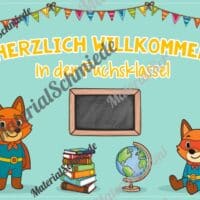 Willkommensplakate für die Fuchsklasse (Arbeitsblatt 07)