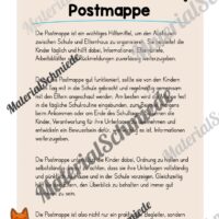 Deckblätter für die Postmappe (Fuchsgruppe) - Arbeitsblatt 01
