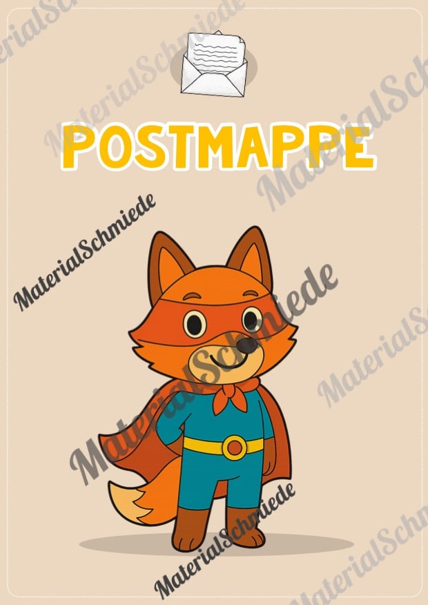 Deckblätter für die Postmappe (Fuchsgruppe) – Arbeitsblatt 05