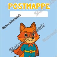 Deckblätter für die Postmappe (Fuchsgruppe) - Arbeitsblatt 07
