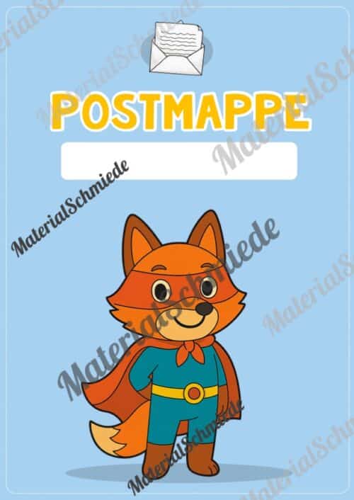 Deckblätter für die Postmappe (Fuchsgruppe) - Arbeitsblatt 07