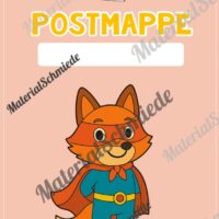 Deckblätter für die Postmappe (Fuchsgruppe) - Arbeitsblatt 08