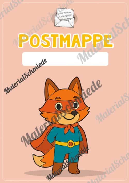 Deckblätter für die Postmappe (Fuchsgruppe) - Arbeitsblatt 08