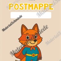 Deckblätter für die Postmappe (Fuchsgruppe) - Arbeitsblatt 10