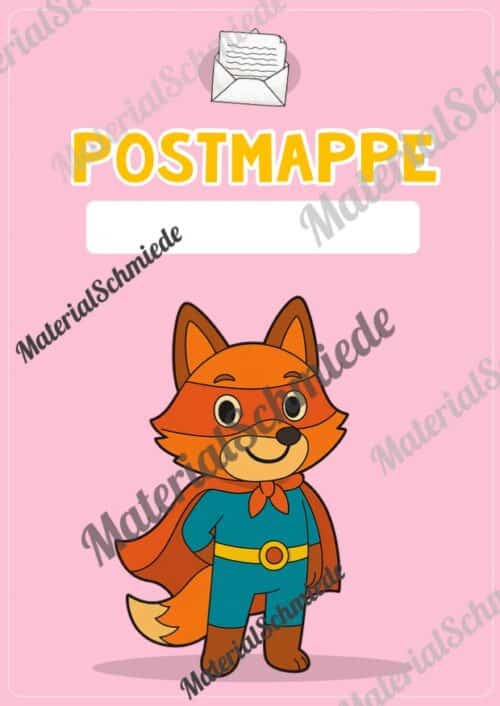 Deckblätter für die Postmappe (Fuchsgruppe) - Arbeitsblatt 11