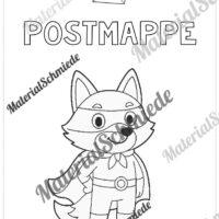 Deckblätter für die Postmappe (Fuchsgruppe) - Arbeitsblatt 12