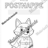 Deckblätter für die Postmappe (Fuchsgruppe) - Arbeitsblatt 13