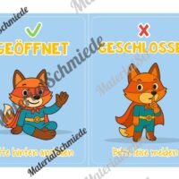 Pultkarten für die Fuchsklasse (Arbeitsblatt 02)