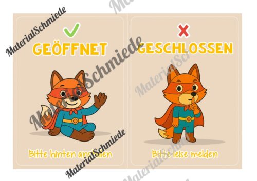 Pultkarten für die Fuchsklasse (Arbeitsblatt 03)