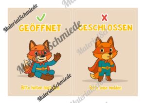 Pultkarten für die Fuchsklasse (Arbeitsblatt 03)
