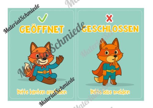 Pultkarten für die Fuchsklasse (Arbeitsblatt 04)