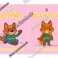 Pultkarten für die Fuchsklasse (Arbeitsblatt 05)