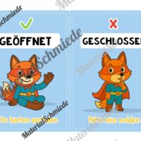 Pultkarten für die Fuchsklasse (Arbeitsblatt 06)