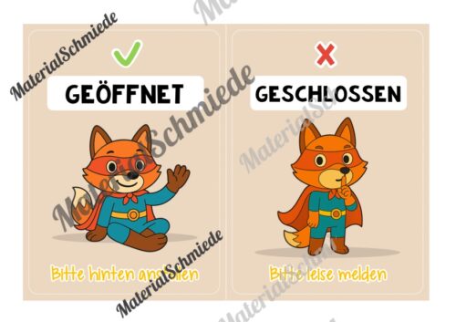 Pultkarten für die Fuchsklasse (Arbeitsblatt 07)