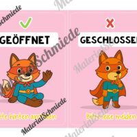 Pultkarten für die Fuchsklasse (Arbeitsblatt 09)