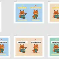 Pultkarten für die Fuchsklasse (Überblick)