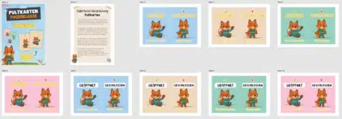 Pultkarten für die Fuchsklasse (Überblick)