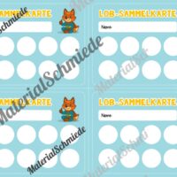 Lob-Sammelkarten für die Fuchsklasse (Arbeitsblatt 07)