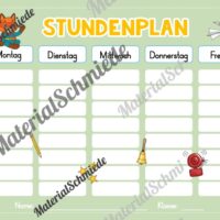 Stundenplan für die Fuchsklasse (Arbeitsblatt 04)