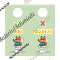WC-Schilder / Toiletten-Ampel für die Fuchsklasse (Arbeitsblatt 03)