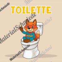WC-Schilder / Toiletten-Ampel für die Fuchsklasse (Arbeitsblatt 04)