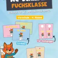 WC-Schilder / Toiletten-Ampel für die Fuchsklasse