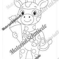 Ausmalbilder für die Giraffenklasse (Arbeitsblatt 05)