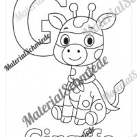 Ausmalbilder für die Giraffenklasse (Arbeitsblatt 06)