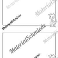 Briefpapier für die Giraffenklasse (Arbeitsblatt 13)