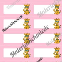 Etiketten für die Giraffenklasse (Arbeitsblatt 03)