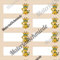 Etiketten für die Giraffenklasse (Arbeitsblatt 05)