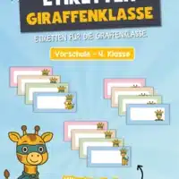 Etiketten für die Giraffenklasse