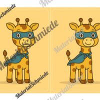 Gruppenschilder für die Giraffenklasse (Arbeitsblatt 06)