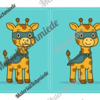 Gruppenschilder für die Giraffenklasse (Arbeitsblatt 08)