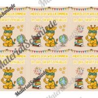 Begrüßungs-Kärtchen für die Giraffenklasse (Arbeitsblatt 03)