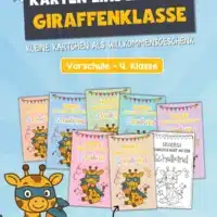 Karten zur Einschulung für die Giraffenklasse