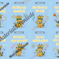 Lobkärtchen für die Giraffenklasse (Arbeitsblatt 02)