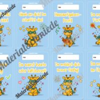 Lobkärtchen für die Giraffenklasse (Arbeitsblatt 05)