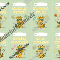 Lobkärtchen für die Giraffenklasse (Arbeitsblatt 07)