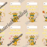 Lobkärtchen für die Giraffenklasse (Arbeitsblatt 08)