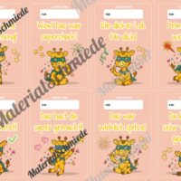 Lobkärtchen für die Giraffenklasse (Arbeitsblatt 10)